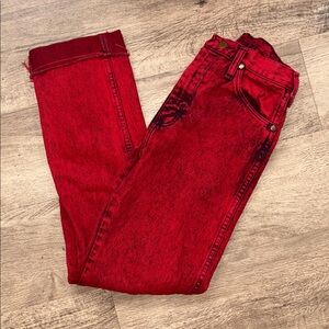 Wrangler Deep Red Denim